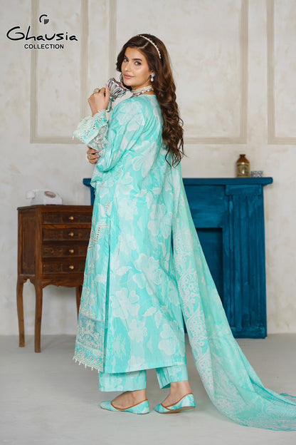 Lawn Embroidered Kurta 3P - G2367