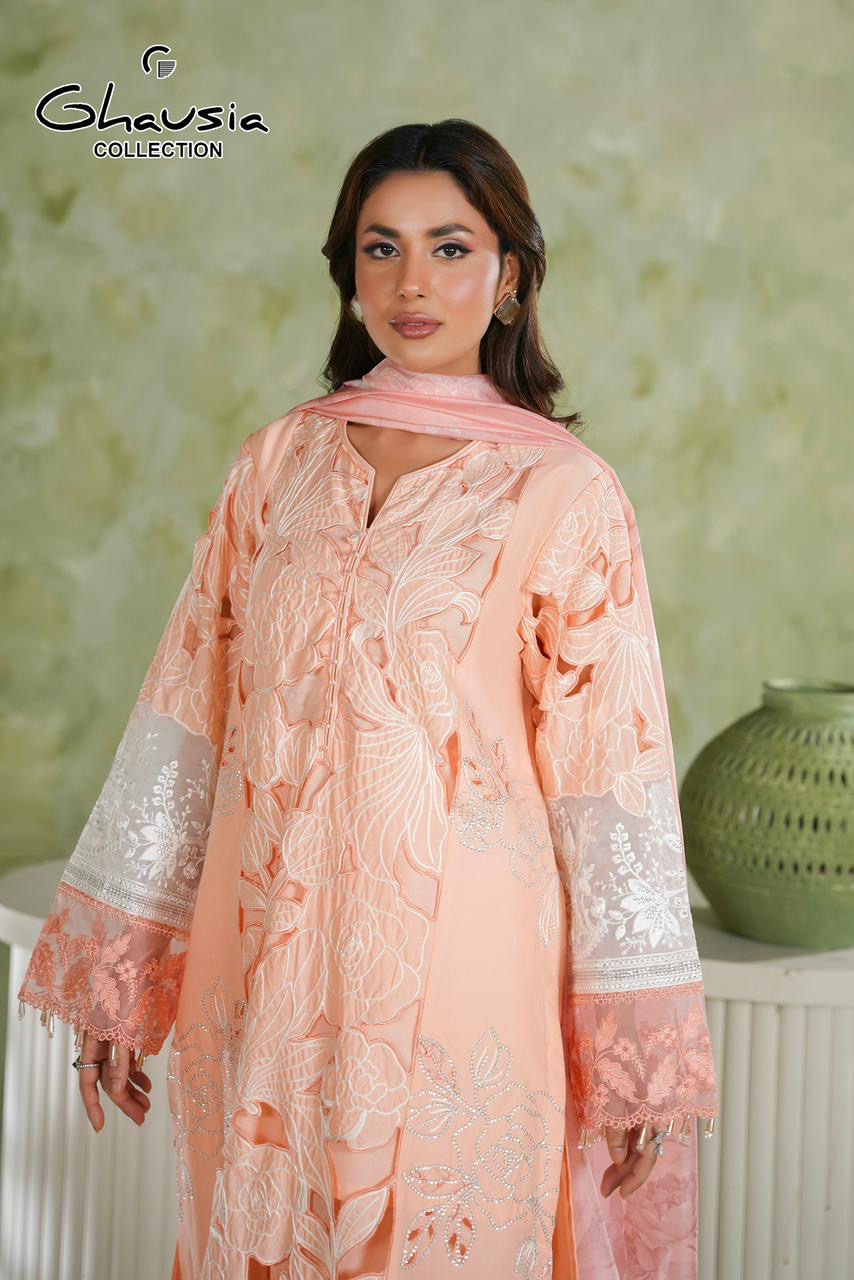 Lawn Embroidered Kurta 3P - G2405