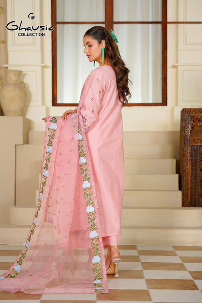 Lawn Embroidered Kurta 3P - G2356