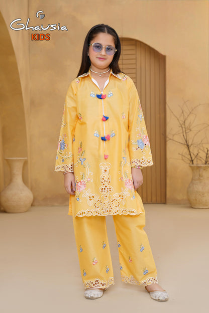 Kids Embroidered Lawn Kurta 2P - GK315