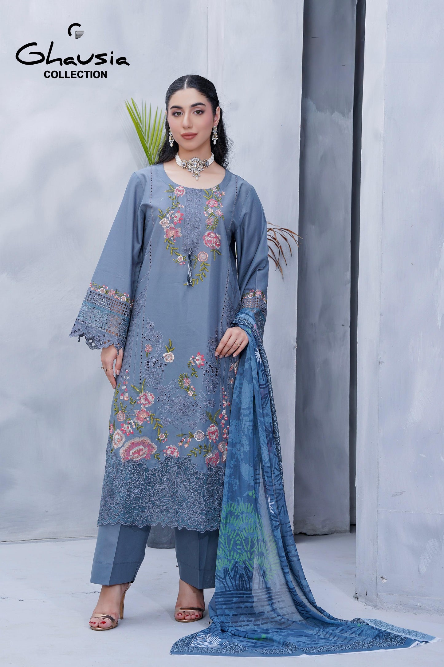 Lawn Embroidered Kurta 3P - G2140