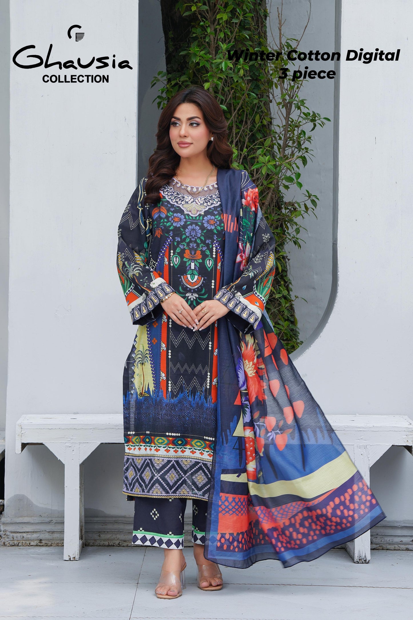 Winter Digital Cotton 3 Piece