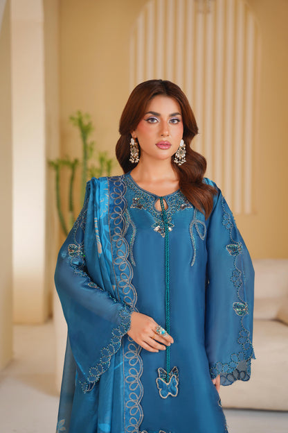 Embroidered Silk 3 Piece