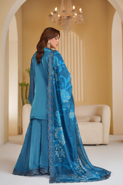 Embroidered Silk 3 Piece