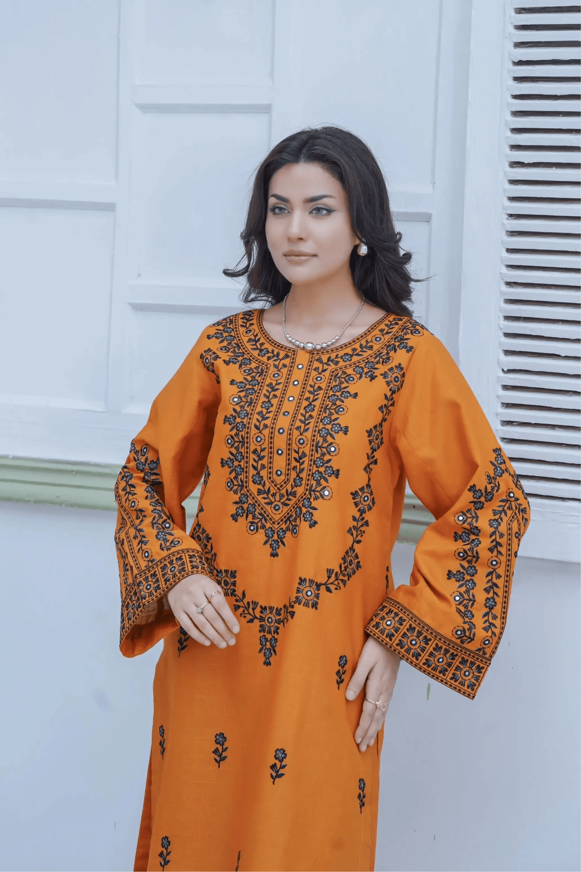 Embroidered Cambric Cotton 2pc ~ G1919 - Ghausia Collection