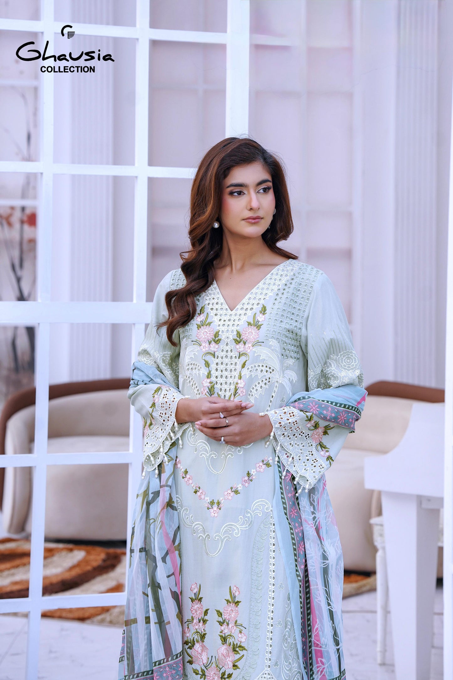 Lawn Embroidered Kurta 3P - G2156