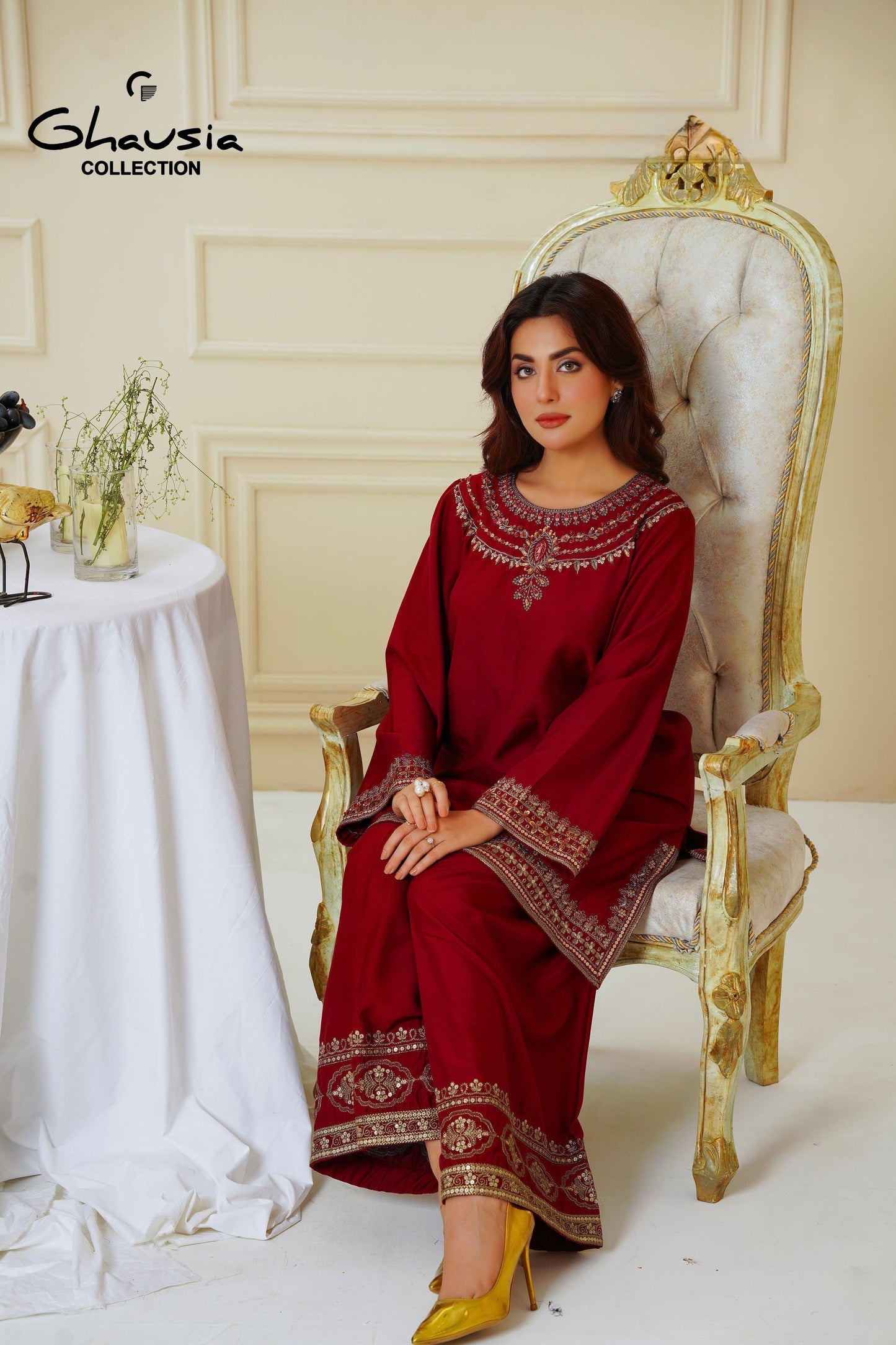 Viscouse Embroidered 2pc - G2180