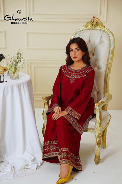 Viscouse Embroidered 2pc - G2180