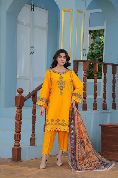 Embroidered lawn 2pcs,  G1843 Ghausia Collection