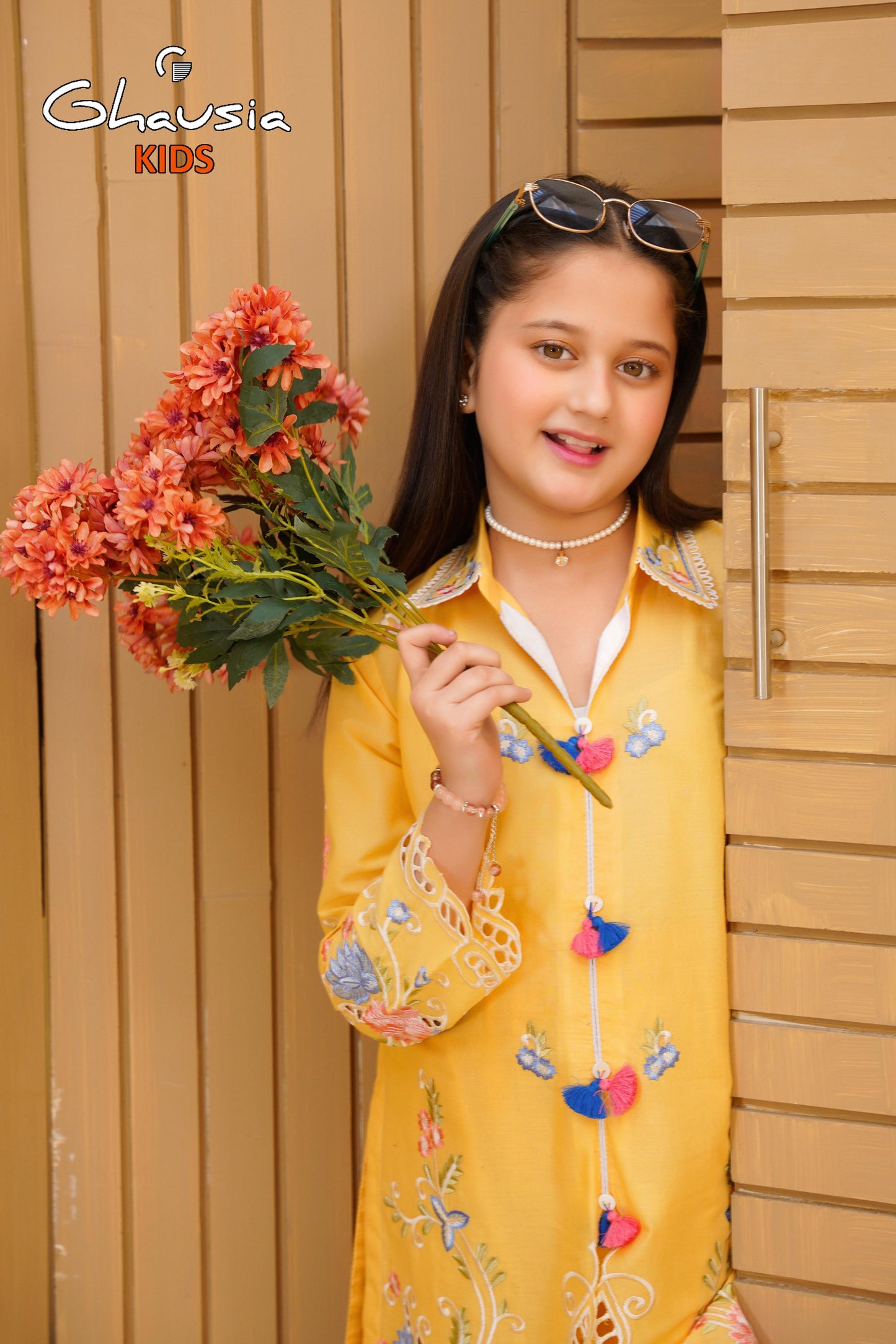 Kids Embroidered Lawn Kurta 2P - GK315