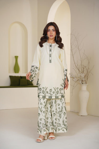 Lawn Embroidered kurti 2P - G2302