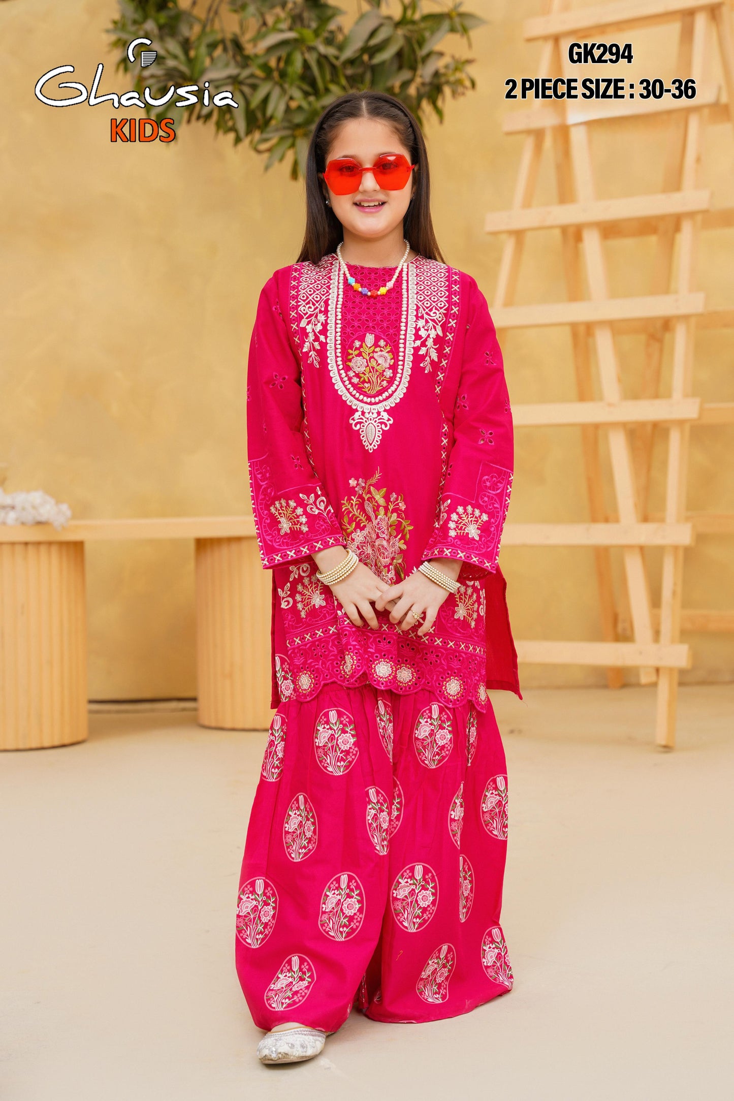 Kids Embroidered Lawn Kurta 2P - GK294