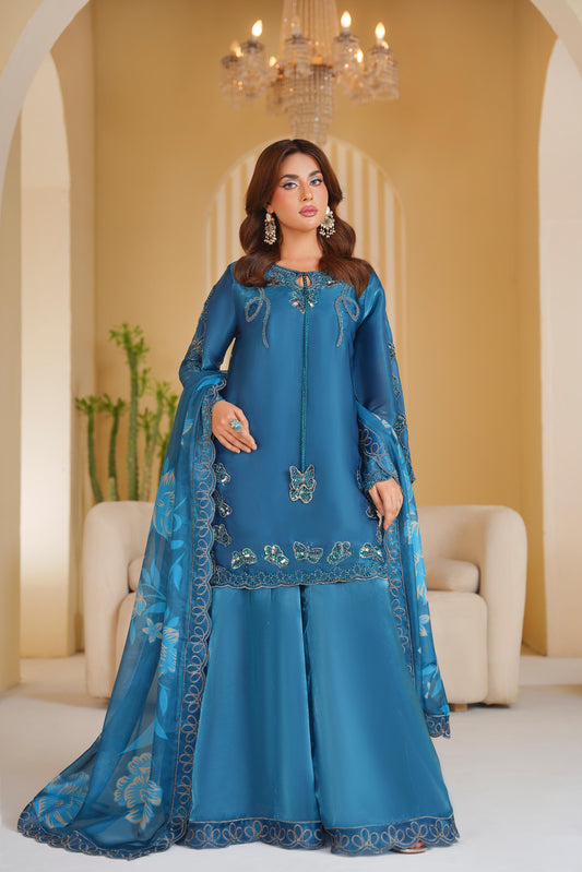 Embroidered Silk 3 Piece