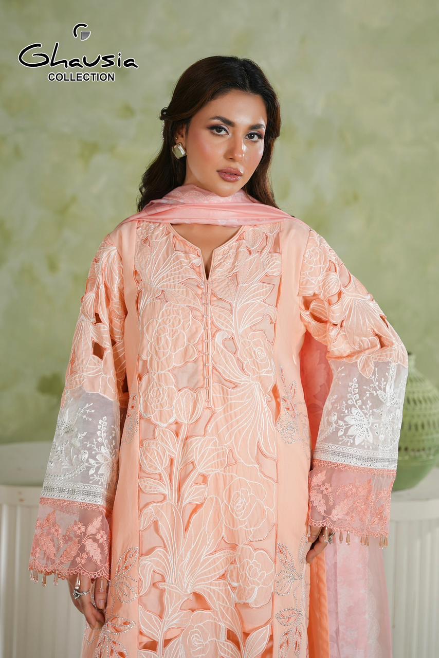 Lawn Embroidered Kurta 3P - G2405