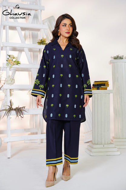 Lawn Embroidered kurti 2P - G2341