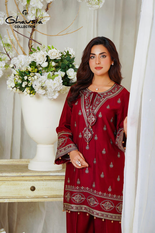 Viscouse Embroidered 2pc - G2188