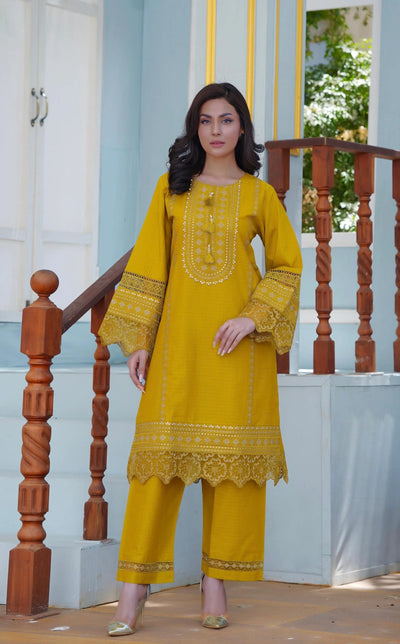 Lawn Embroidered 2p - G1873 Ghausia Collection