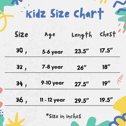Kids Embroidered Lawn Kurta 2P - GK329