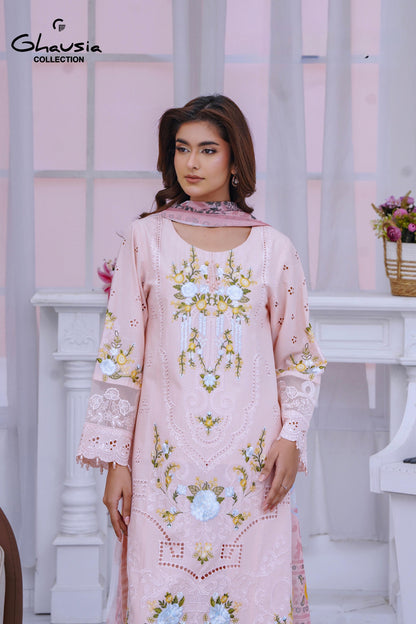 Lawn Embroidered Kurta 3P - G2158