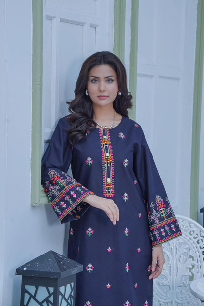 Embroidered Cambric Cotton 2pc ~ G1916 - Ghausia Collection