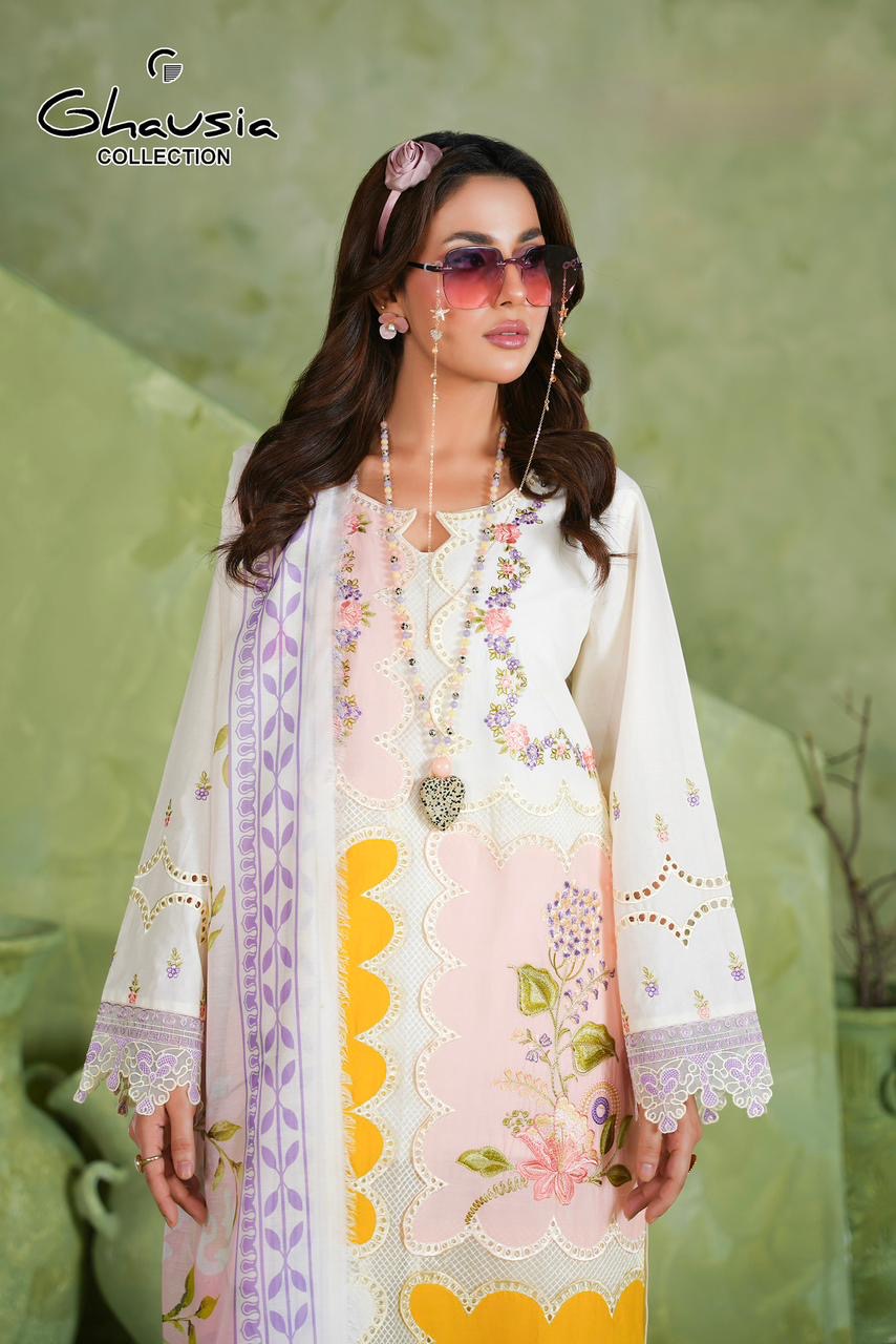 Lawn Embroidered Kurta 3P - G2406