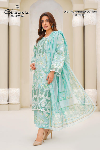 Cotton Digital Print Kurta 3P