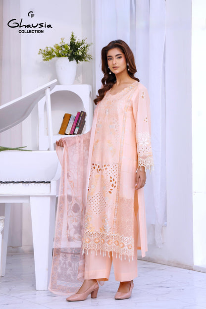 Lawn Embroidered Kurta 3P - G2160