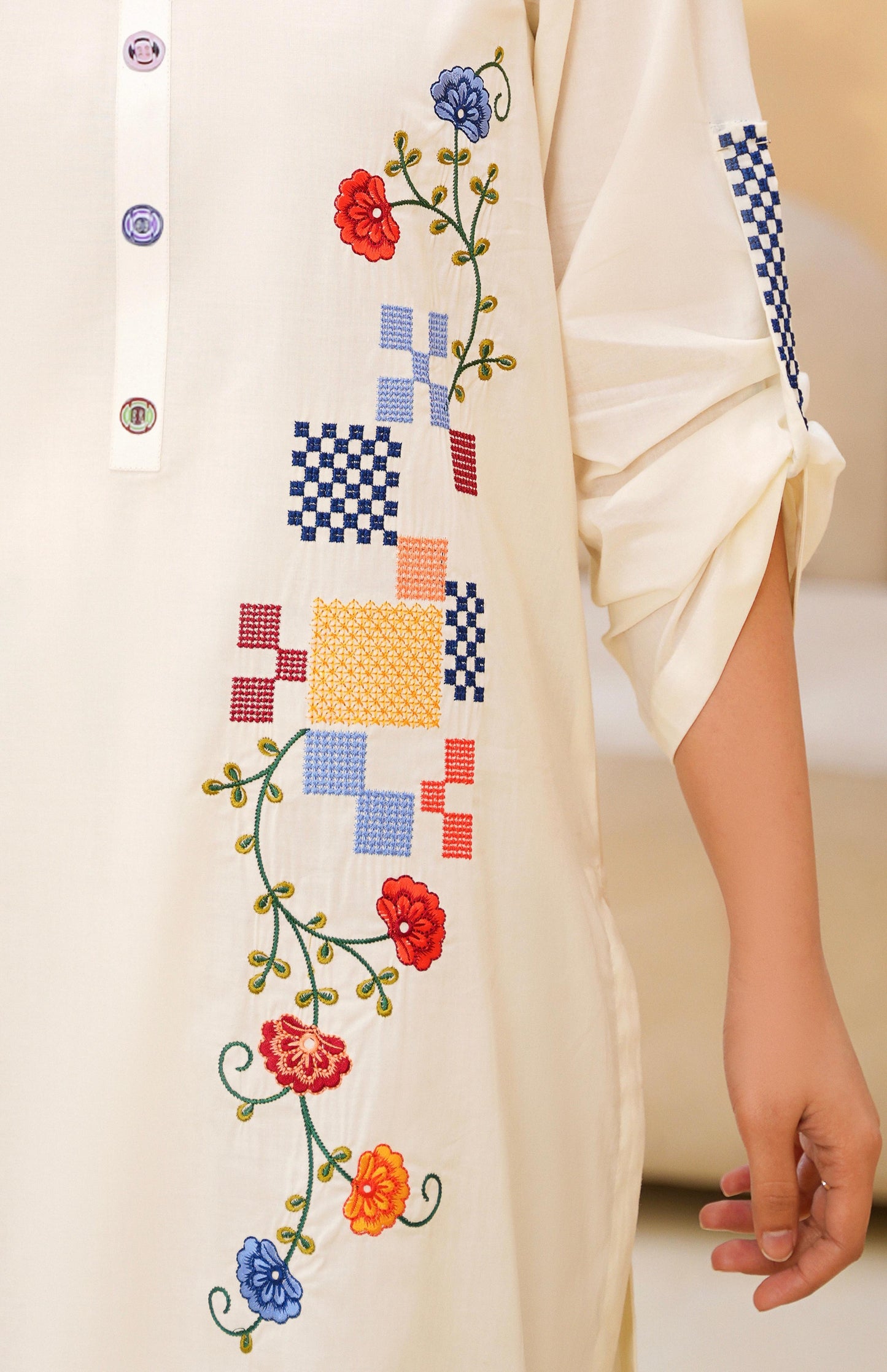Lawn Embroidered kurta 2P - G2292