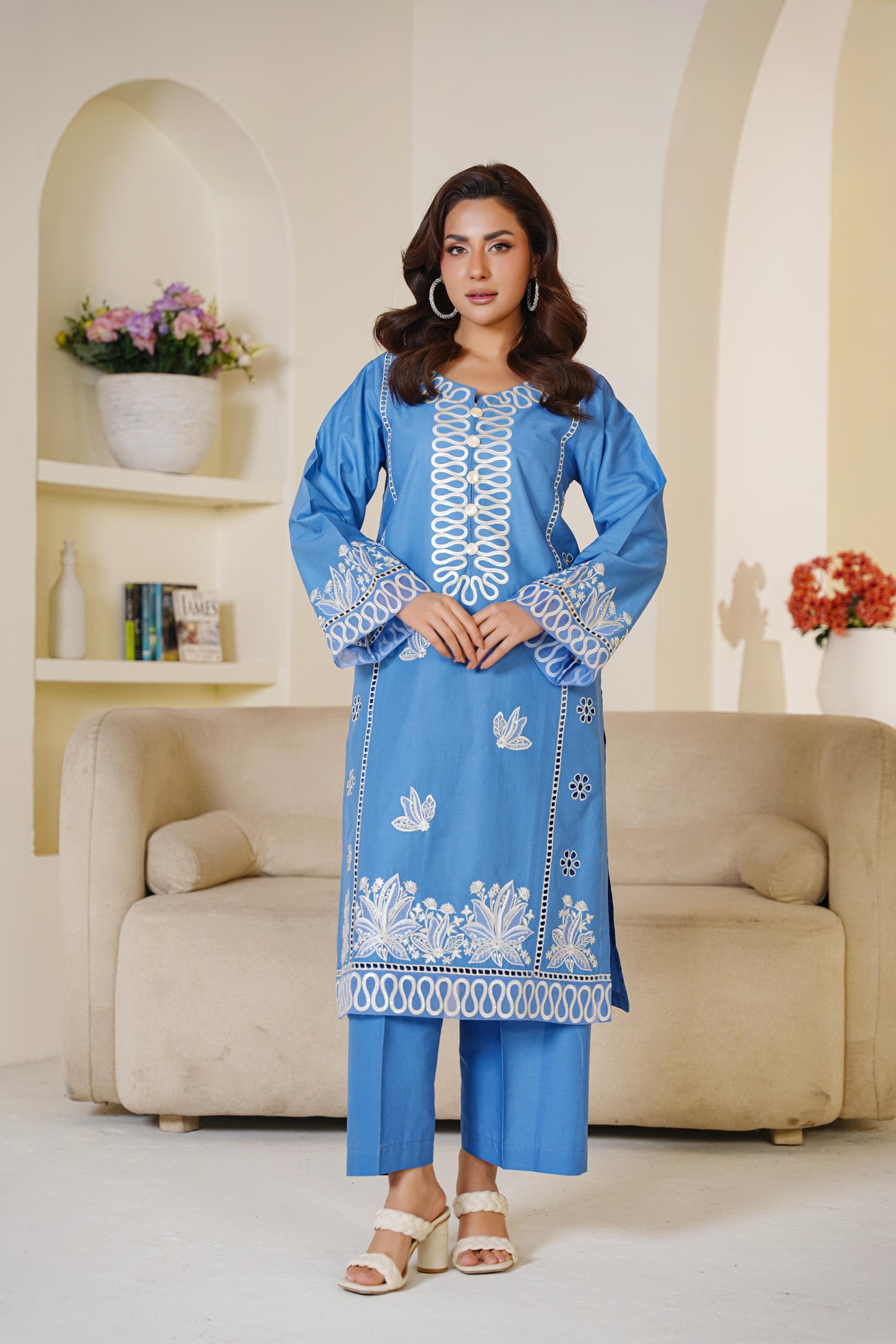 Lawn Embroidered Kurta 2P - G2281
