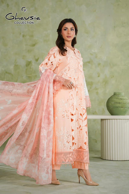 Lawn Embroidered Kurta 3P - G2405