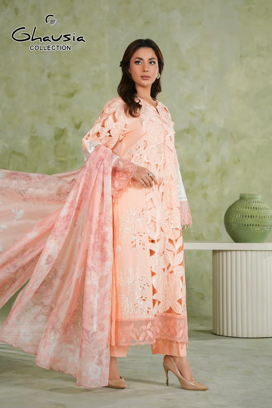 Lawn Embroidered Kurta 3P - G2405