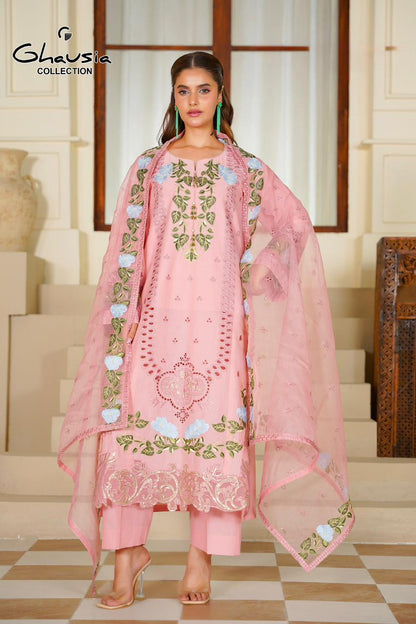 Lawn Embroidered Kurta 3P - G2356