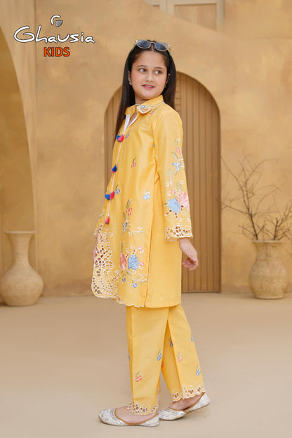 Kids Embroidered Lawn Kurta 2P - GK315