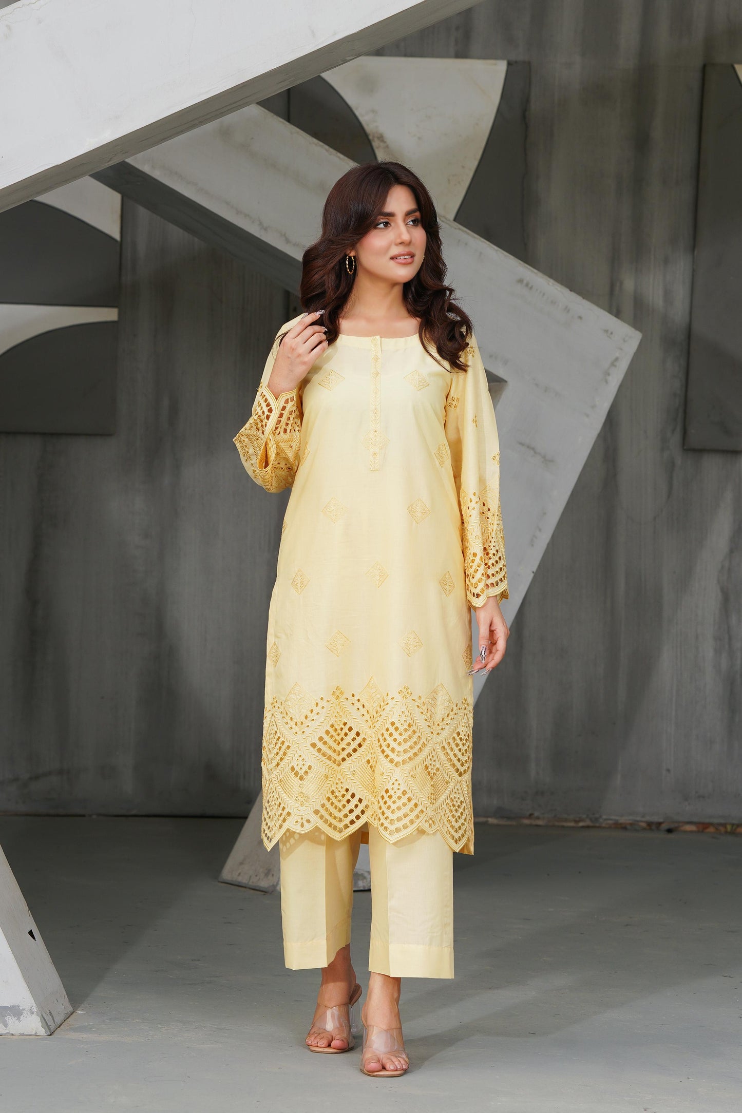 Lawn Embroidered Kurta 2P