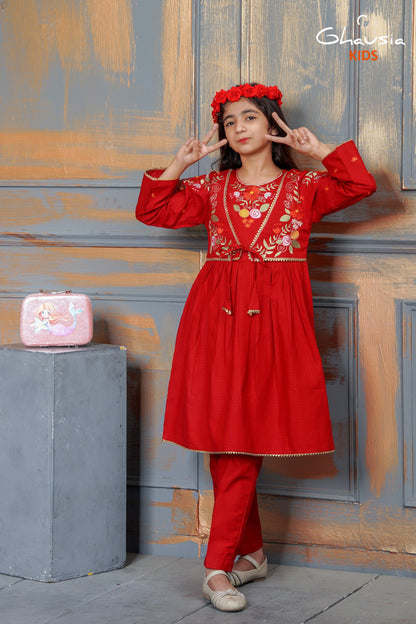 Kids Embroidered frock - K002