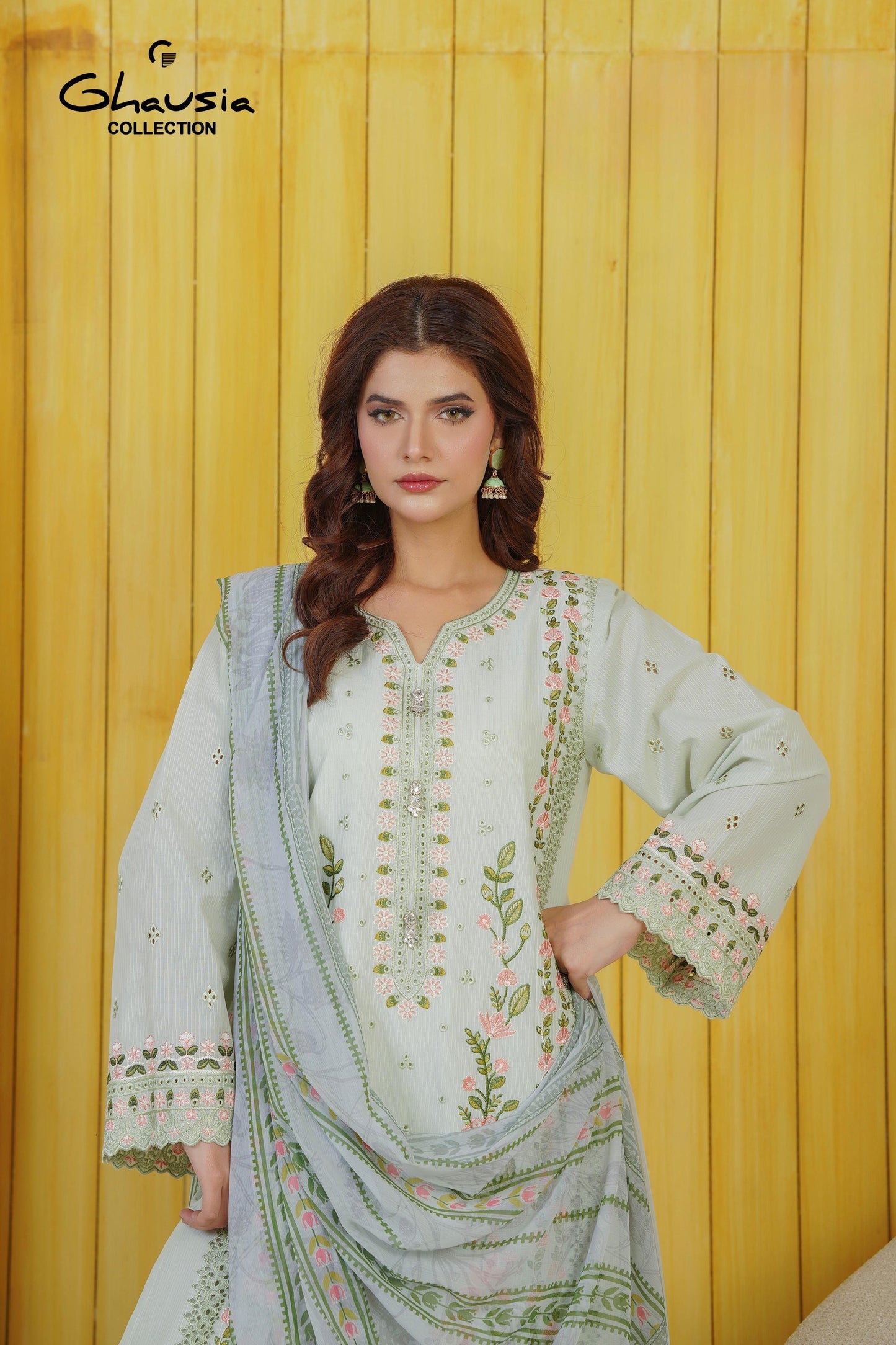 Lawn Embroidered Kurta 3P - G2100