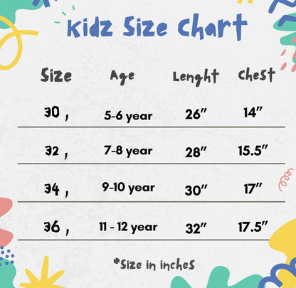 Kids Embroidered Lawn Kurta 2P - GK328