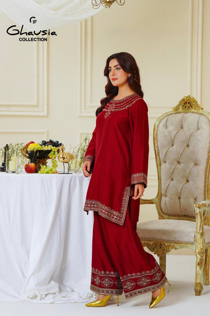 Viscouse Embroidered 2pc - G2180