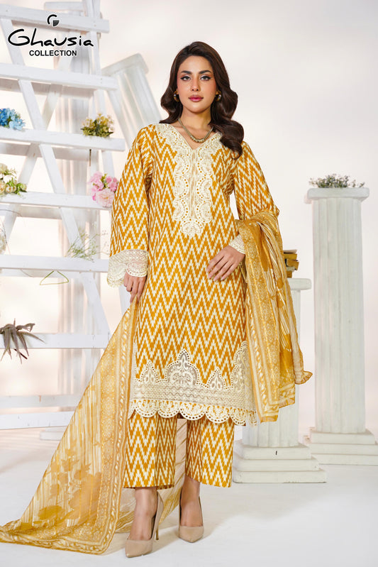 Cotton Digital Print Kurta 3P