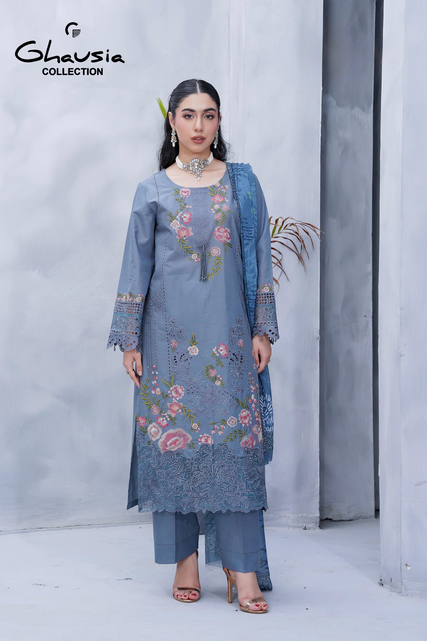 Lawn Embroidered Kurta 3P - G2140