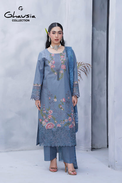 Lawn Embroidered Kurta 3P - G2140