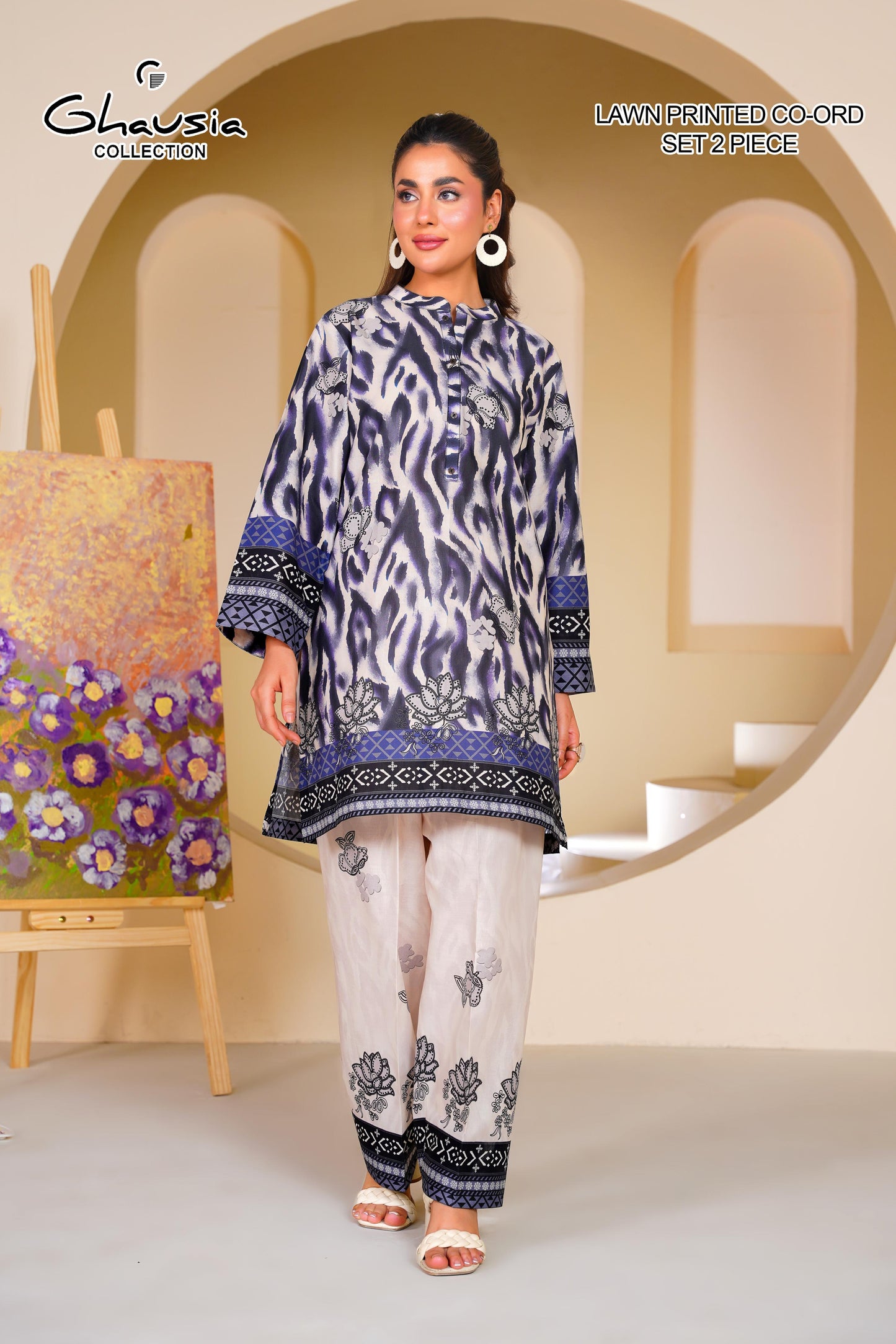 Printed Lawn Kurta 2 piece