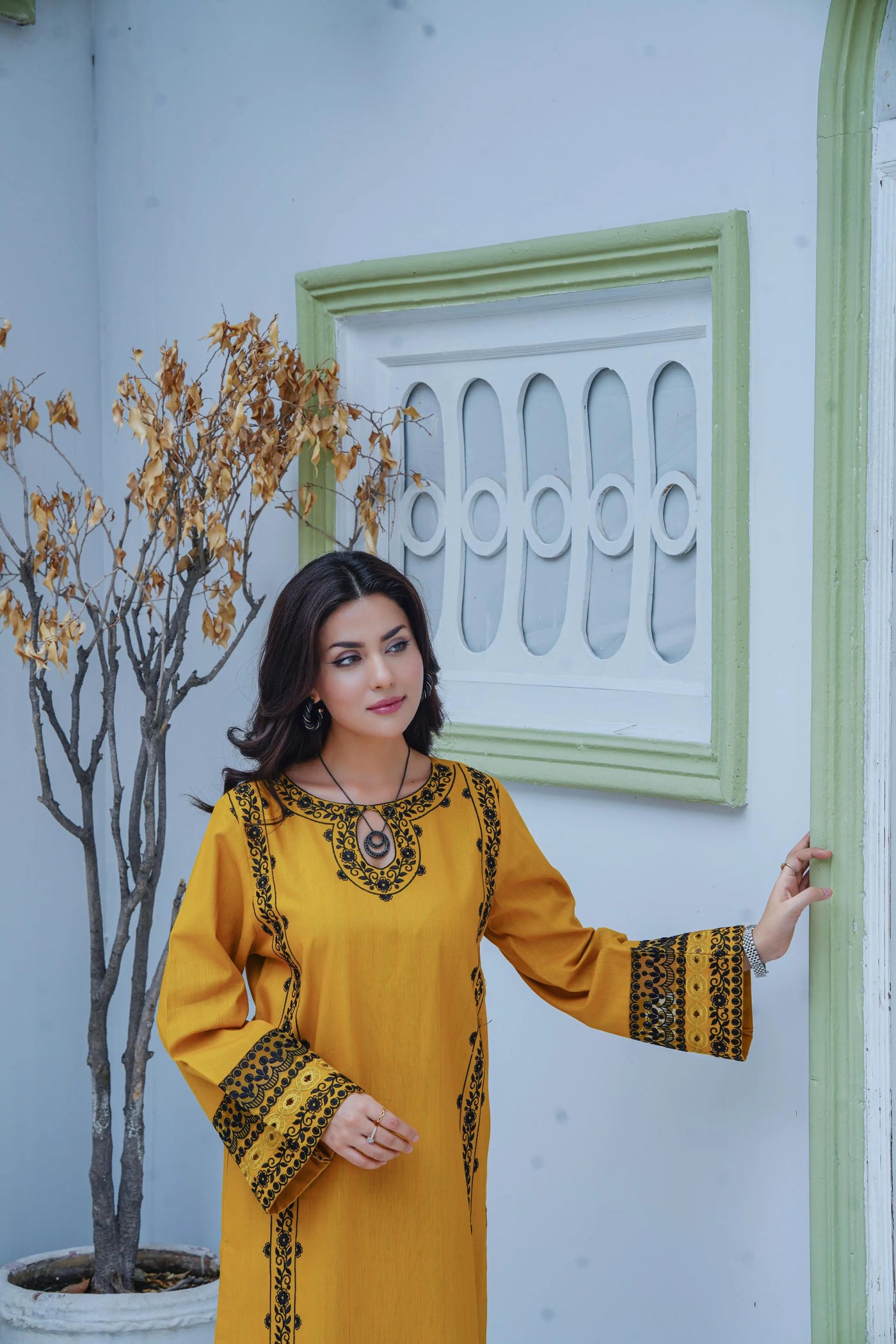 Embroidered Cambric Cotton 2pc ~ G1919 Ghausia Collection