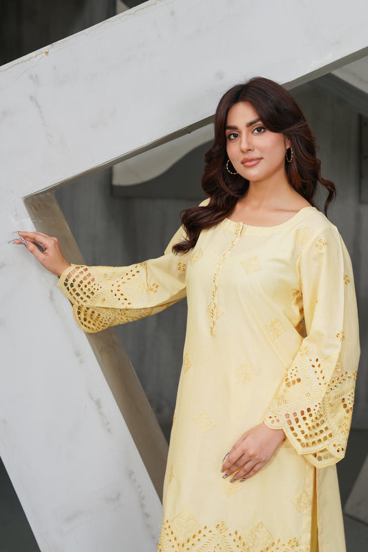 Lawn Embroidered Kurta 2P