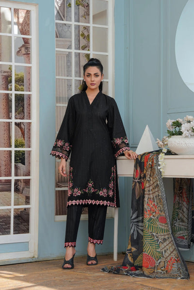 Embroidered Lawn BORING 3p - G1862 Ghausia Collection